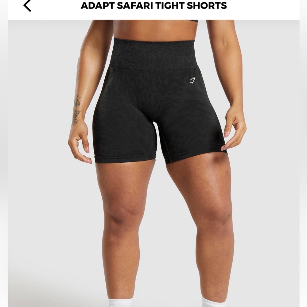 Black Women's Safari Tight Shorts